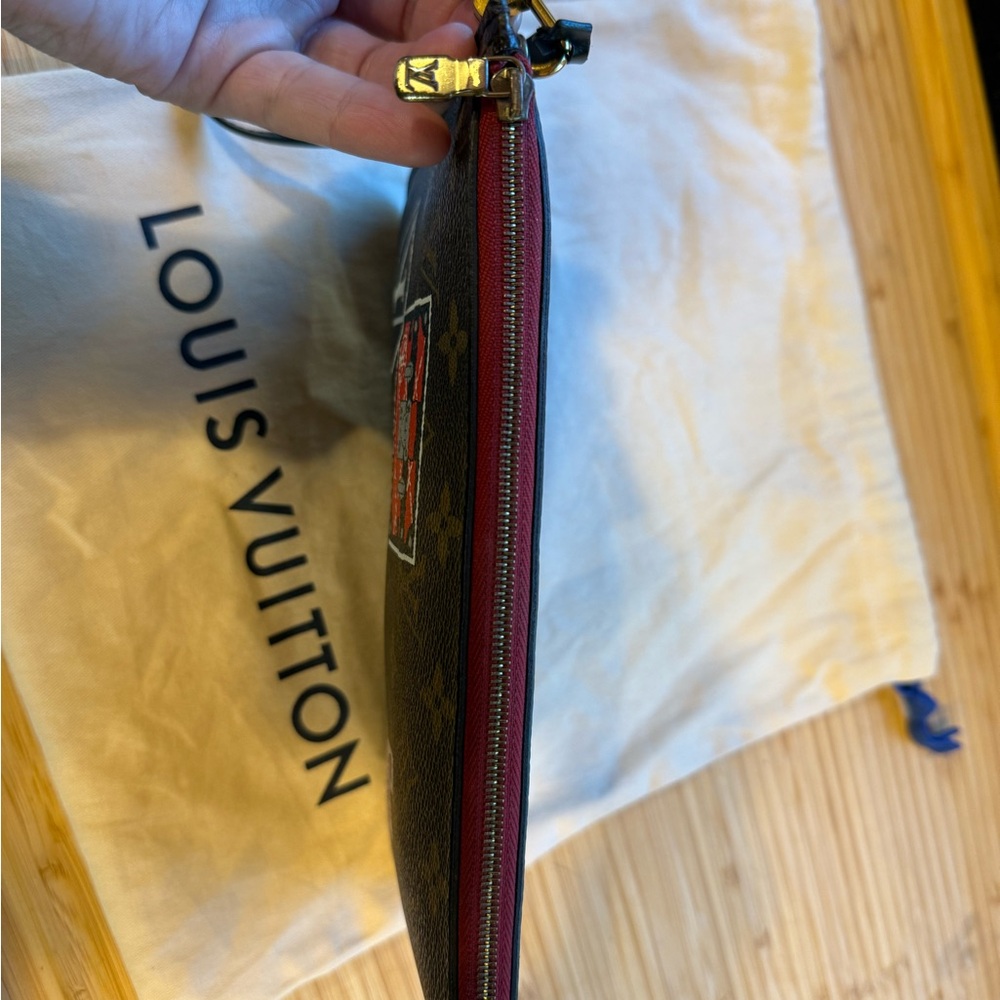 Louis Vuitton Black and Brown Monogram Panda Pouch - Picture 3 of 7